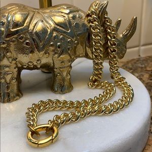 Laura Lombardi Presa Chain 14k plated heavy curb